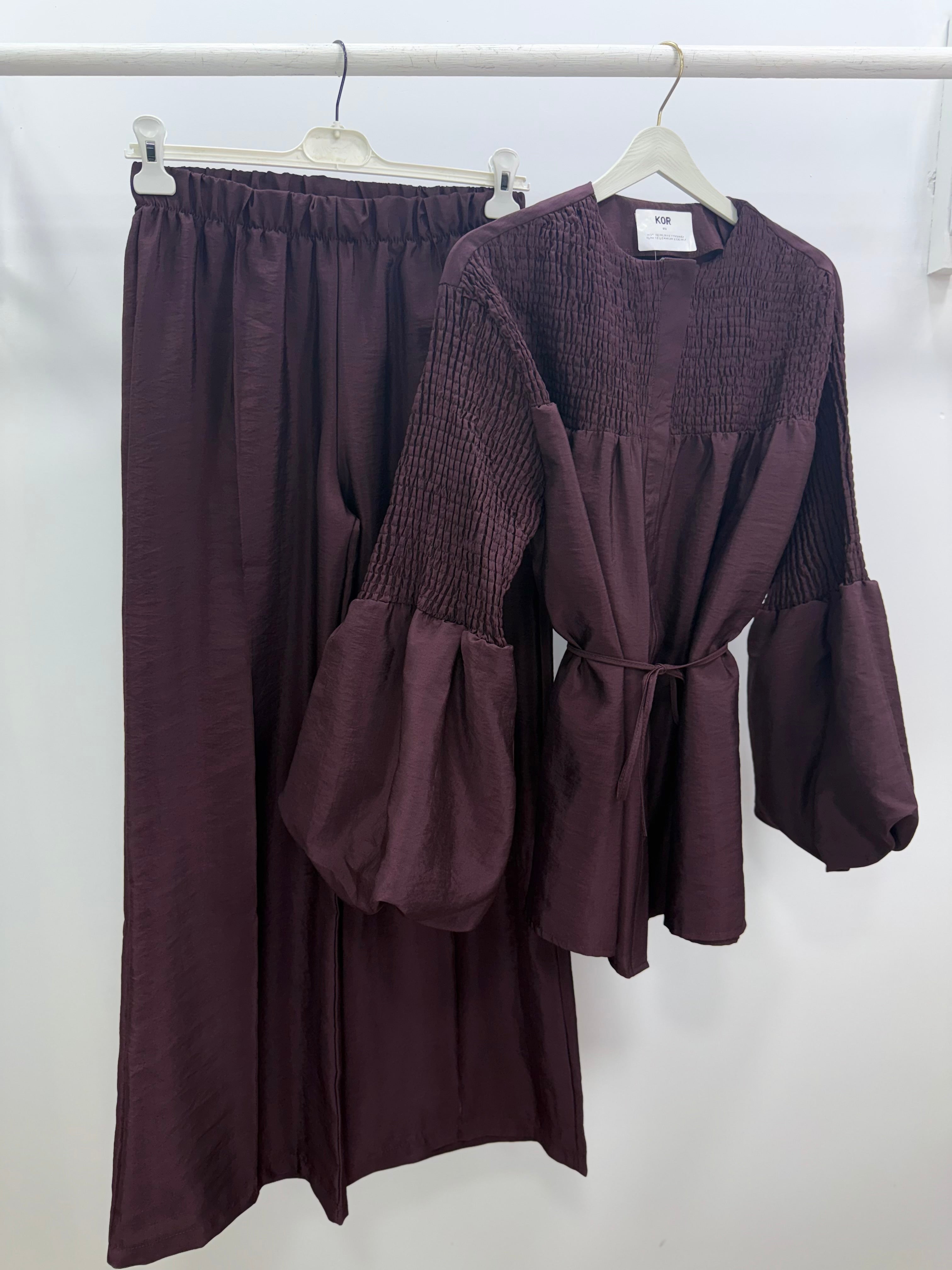 Balon Kol Takım/Mürdüm