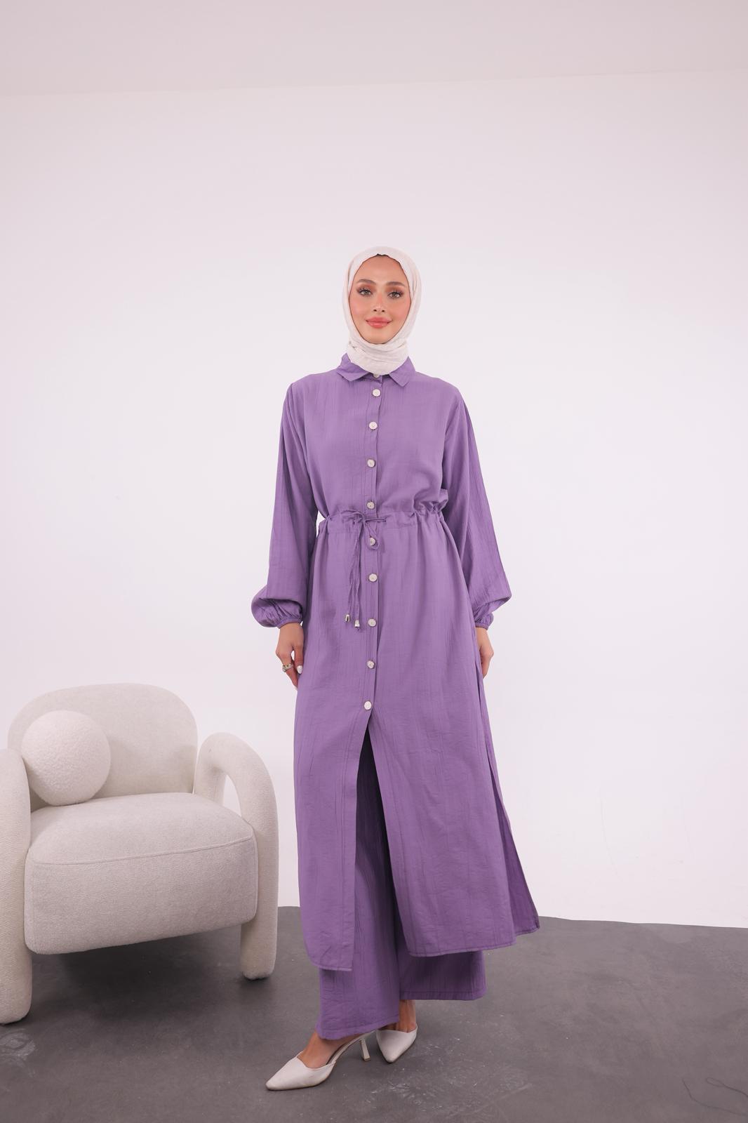 Düğmeli Tunik Takım