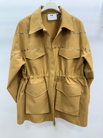 İşlemeli Ceket/Camel