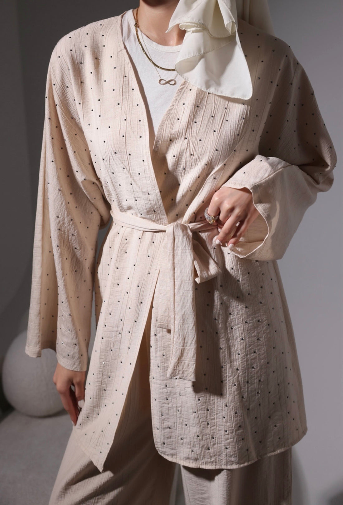 Taşlı Kimono Takım