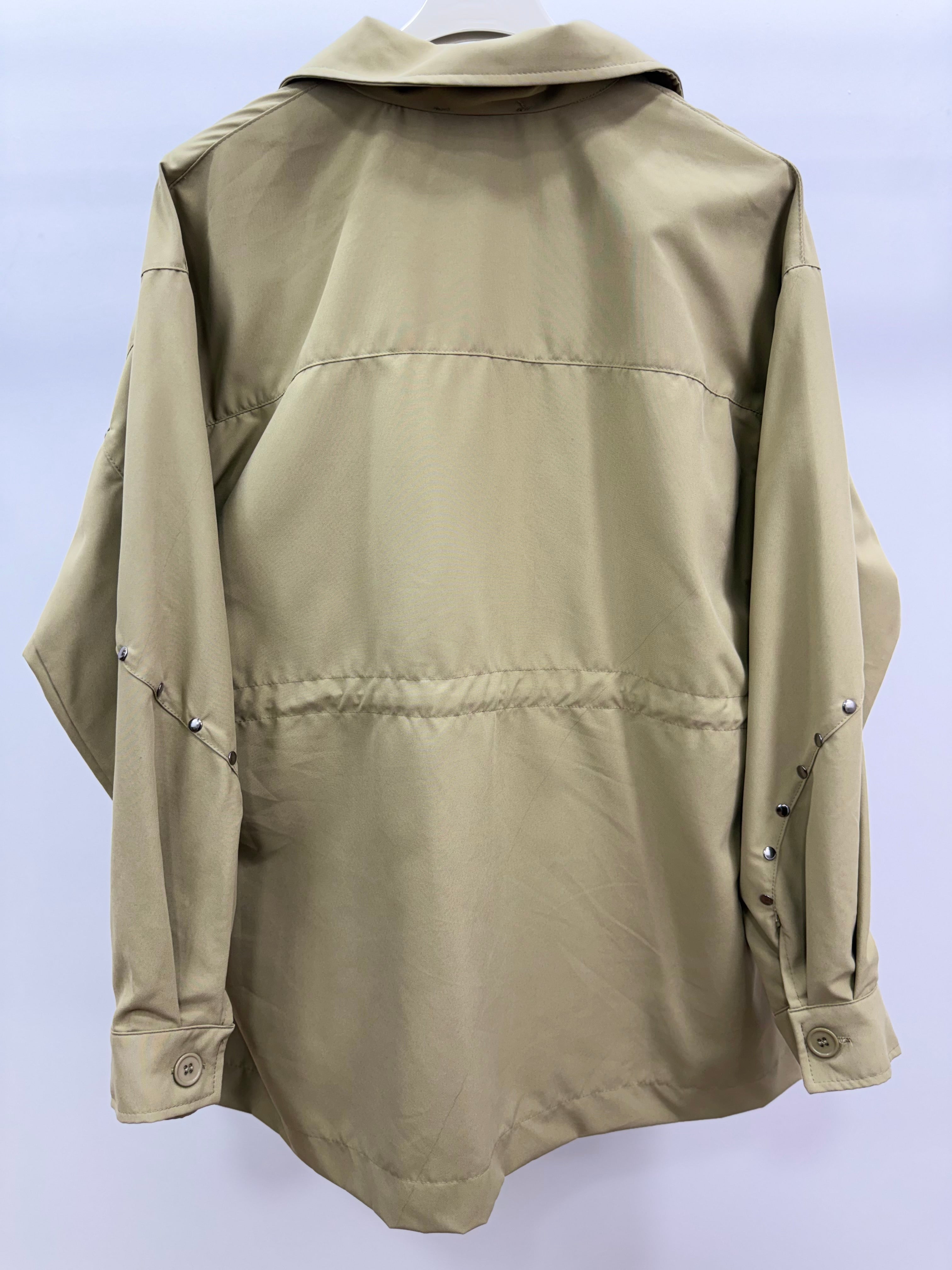 İşlemeli Ceket/Açık Haki