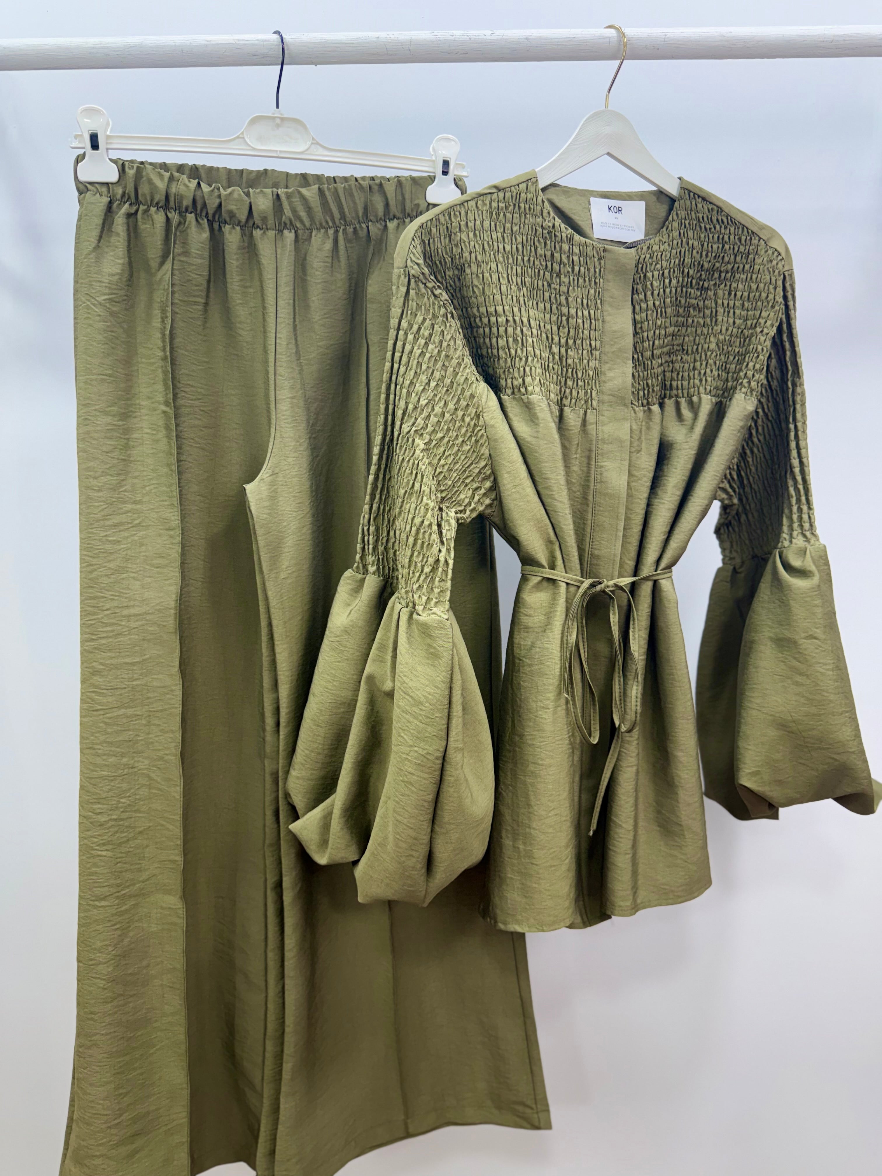 Balon Kol Takım/Yağ Yeşil