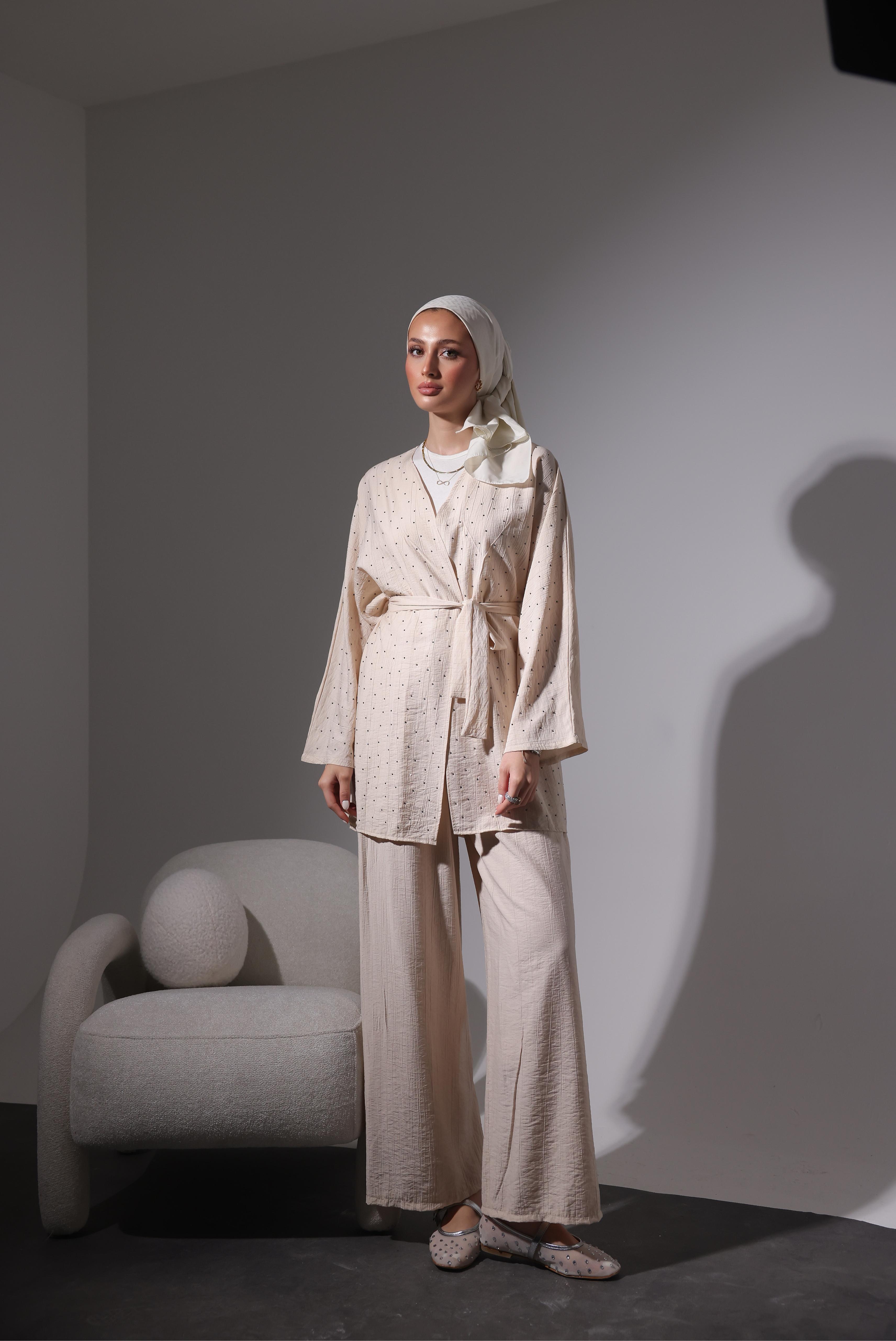 Taşlı Kimono Takım