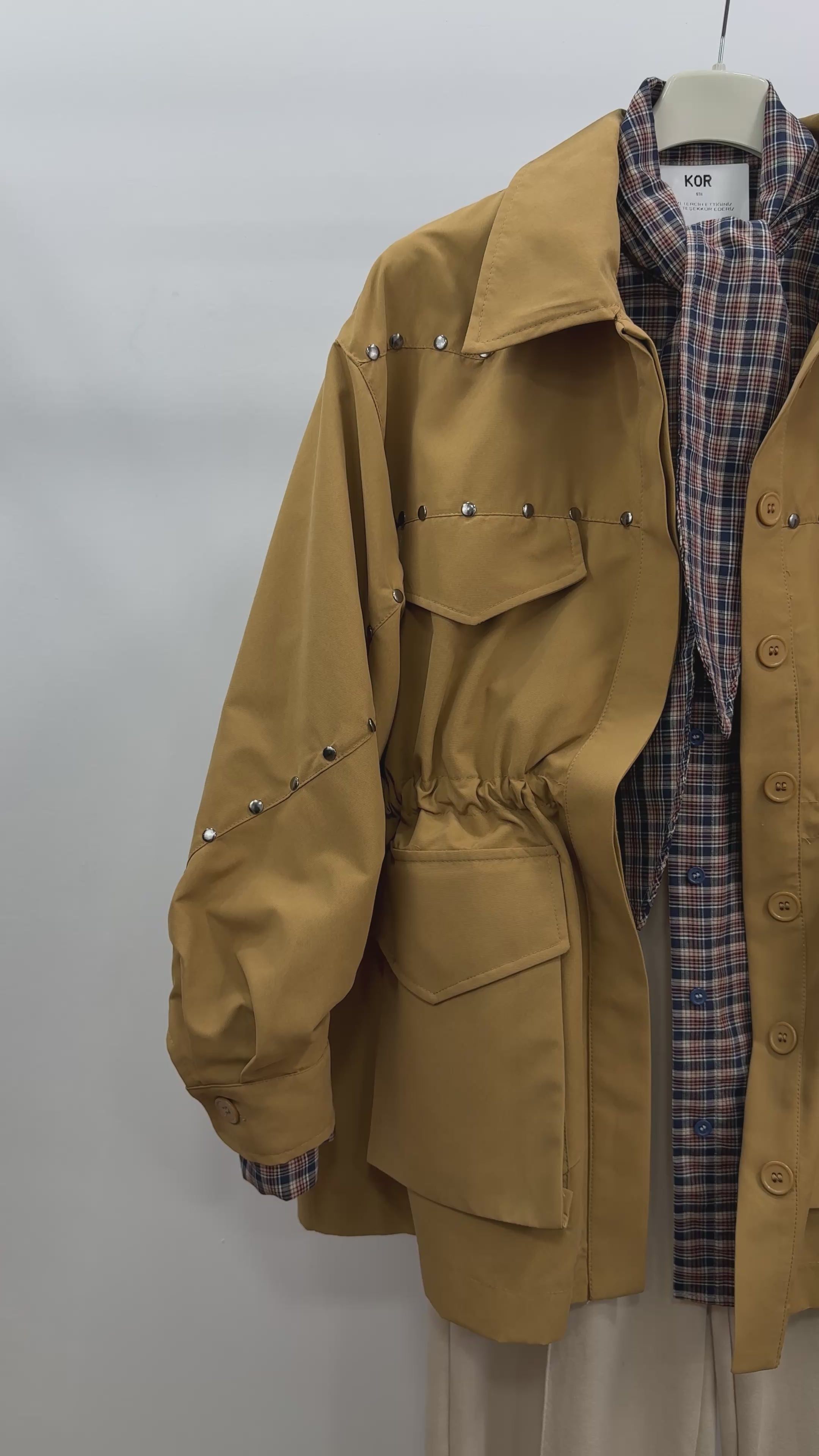 İşlemeli Ceket/Camel