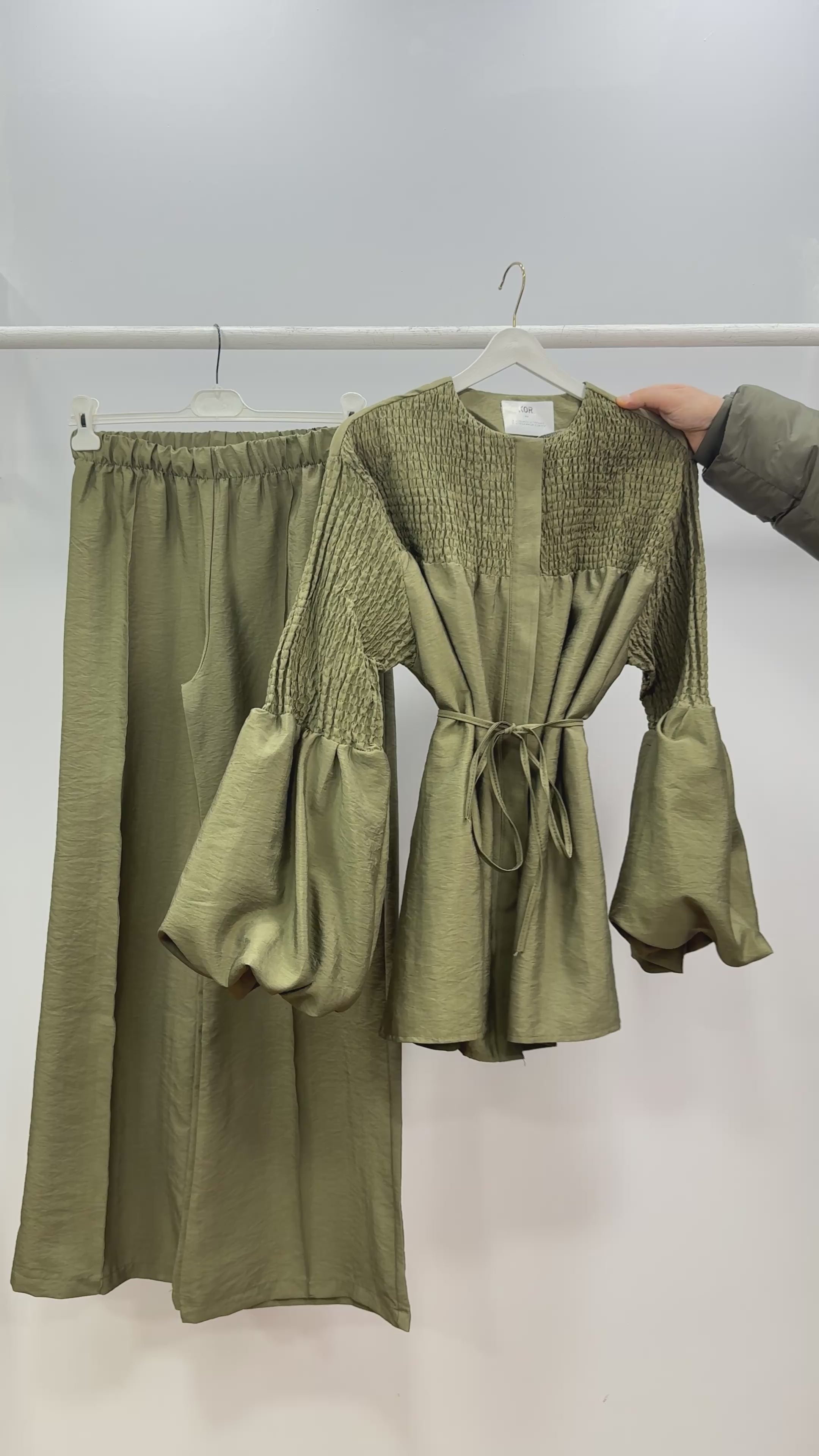 Balon Kol Takım/Yağ Yeşil